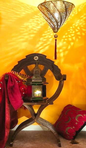 Moroccan lantern silver