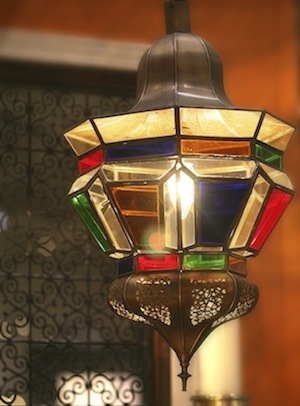 hanging Moroccan lamp