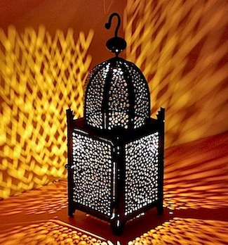 Moroccan iron lantern