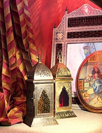 Moroccan brass lamps