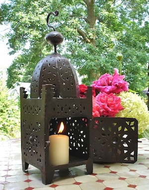 Moroccan iron lantern