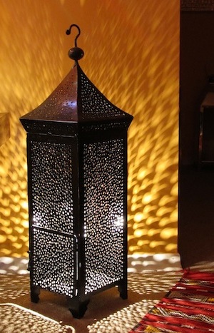 Modern Moroccan iron lantern
