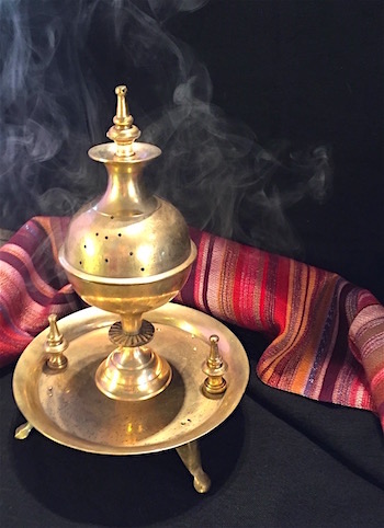 Moroccan brass Incense burner