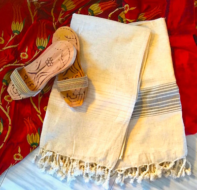 Turkish pestemel towel