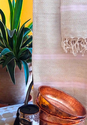 Turkish pestemel towel