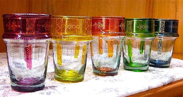 Moroccan tea glasses