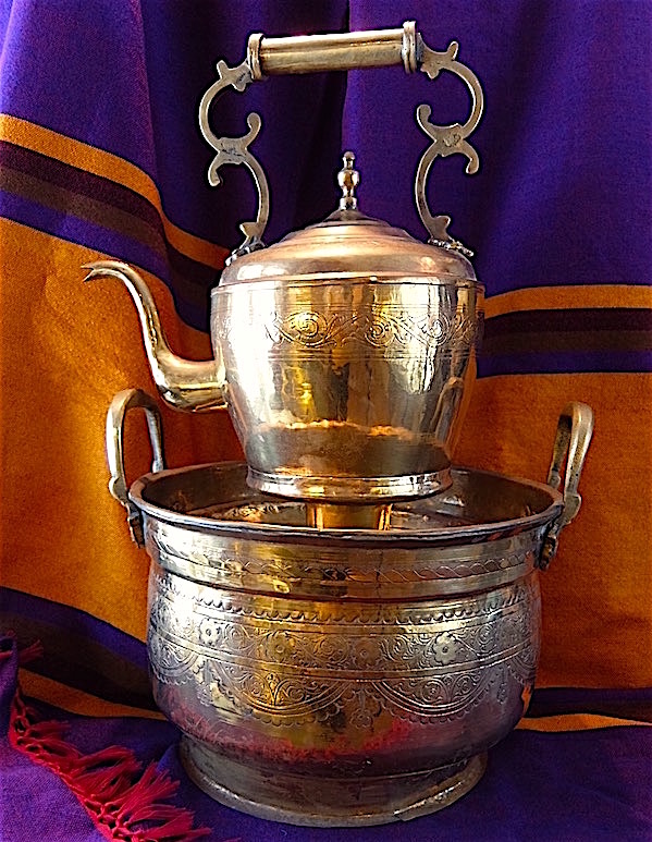 Moroccan vintage bowl and ewer