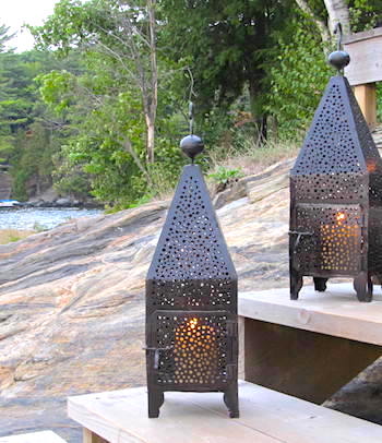 Moroccan iron lantern