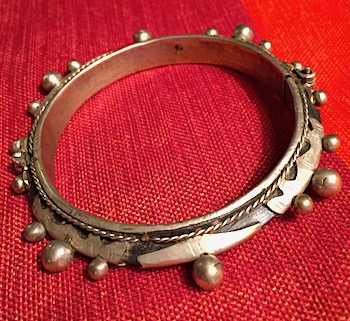 Toureg ebony silver bracelet