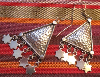 Moroccan silver earring