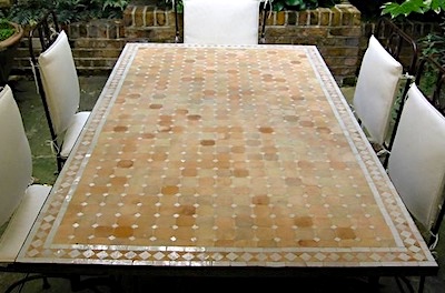 Moroccan mosaic dining table